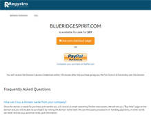 Tablet Screenshot of blueridgespirit.com